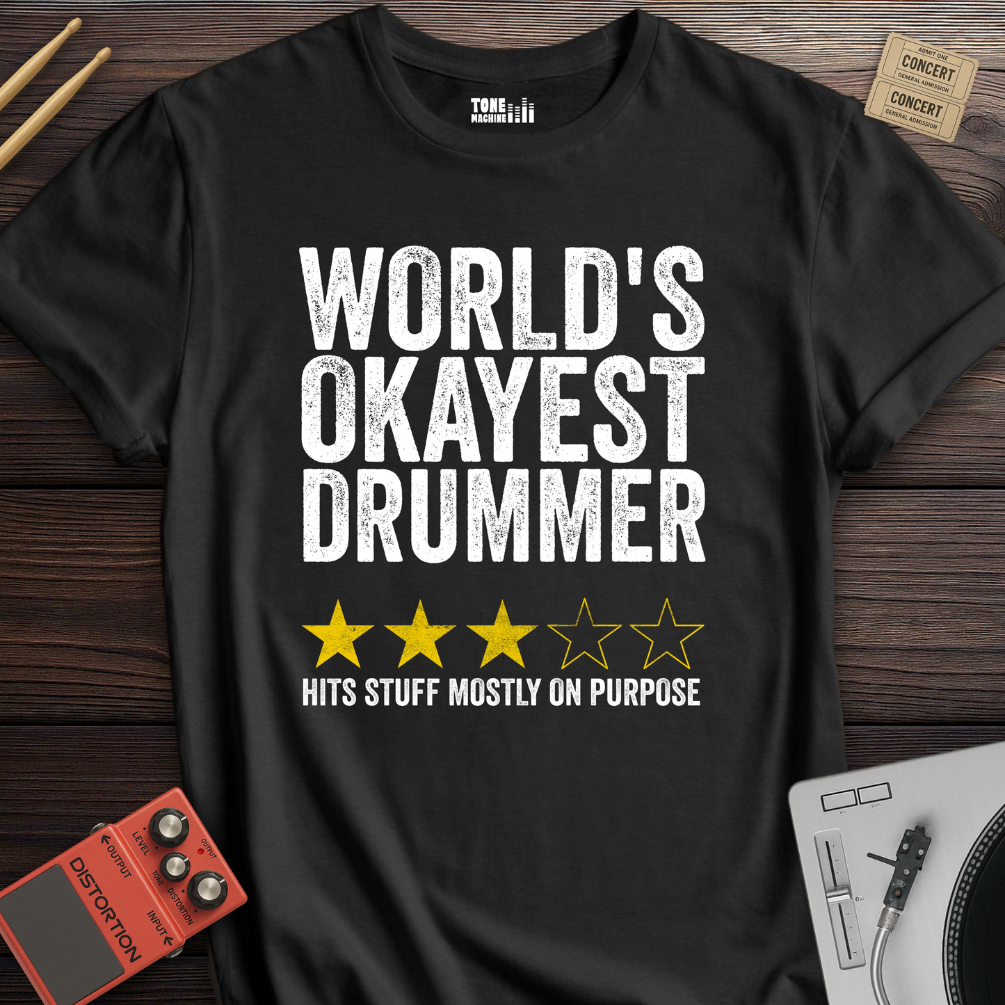 World's Okayest Drummer T-Shirt