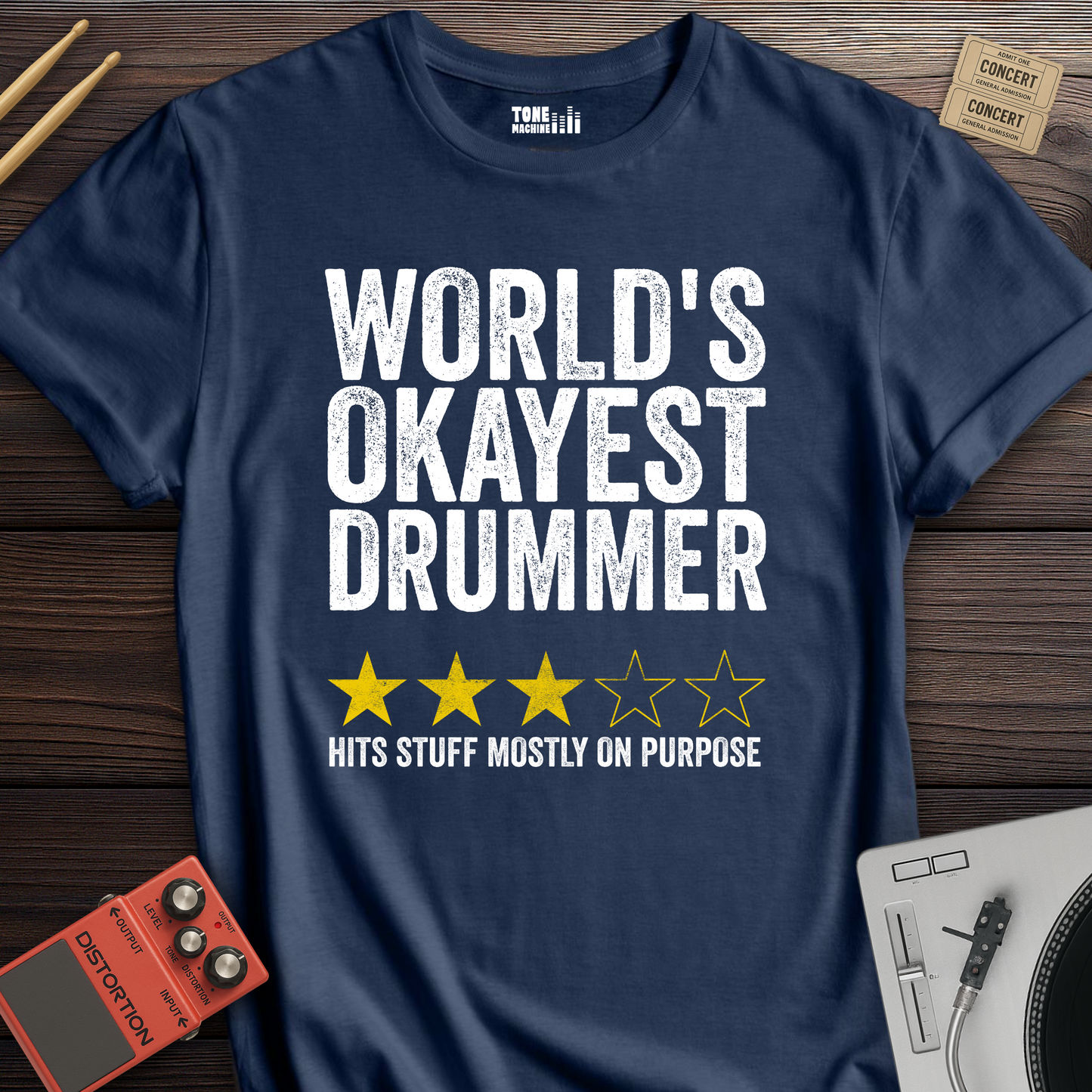 World's Okayest Drummer T-Shirt