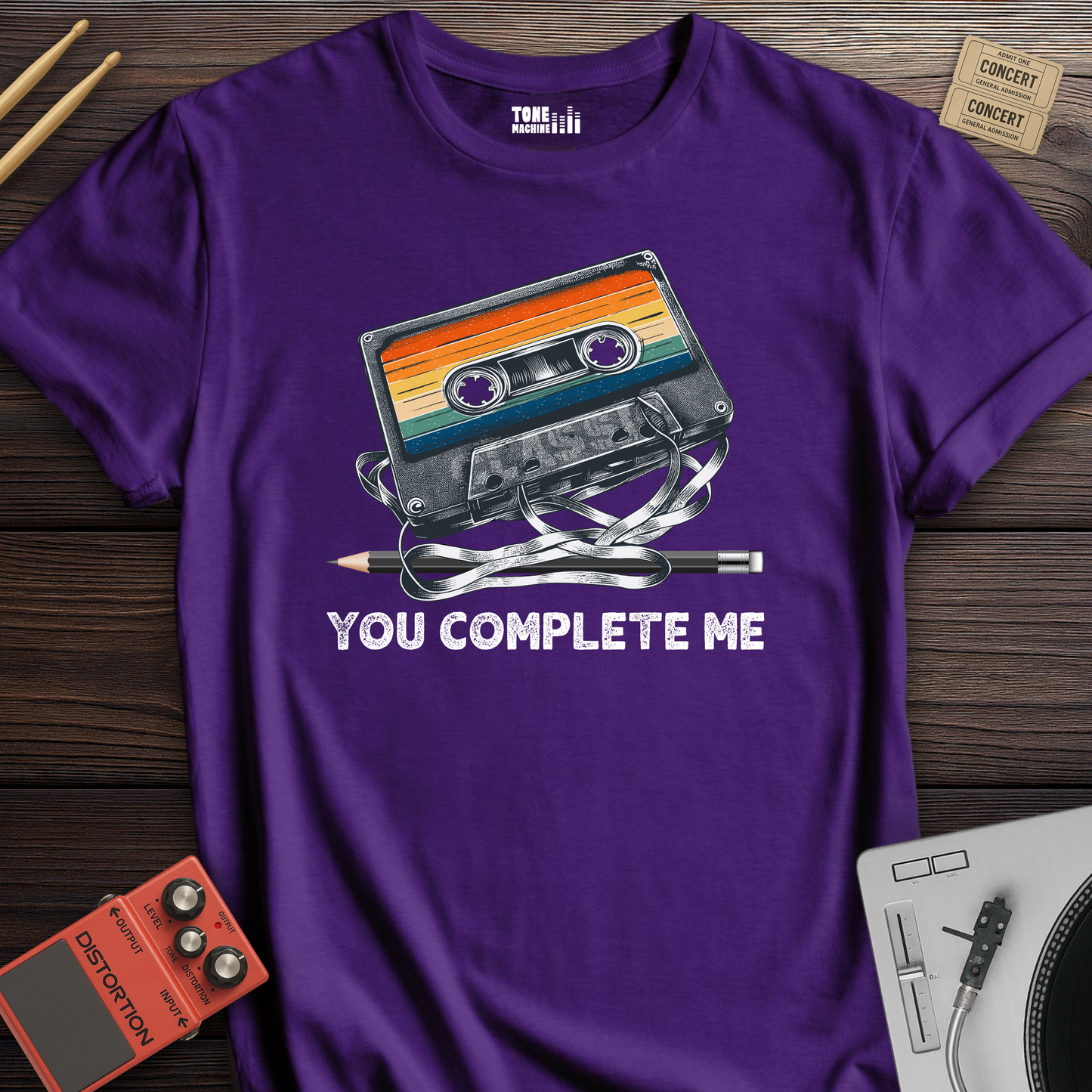 You Complete Me Cassette Retro T-Shirt