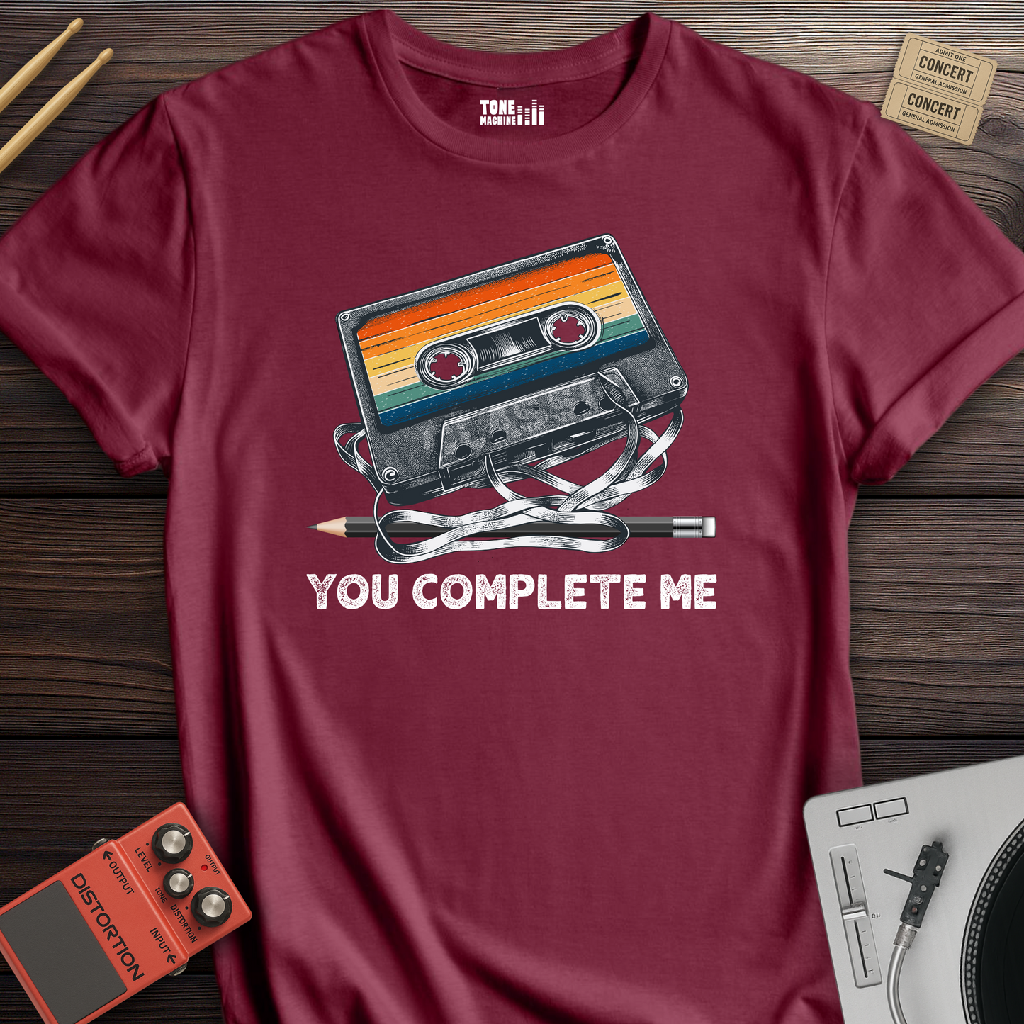 You Complete Me Cassette Retro T-Shirt