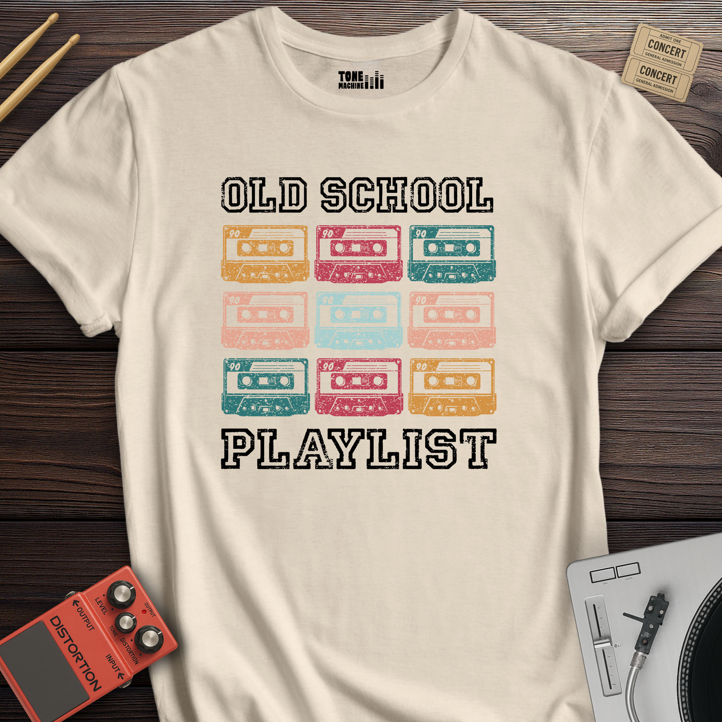 Old School Playlist Cassette Retro T-Shirt