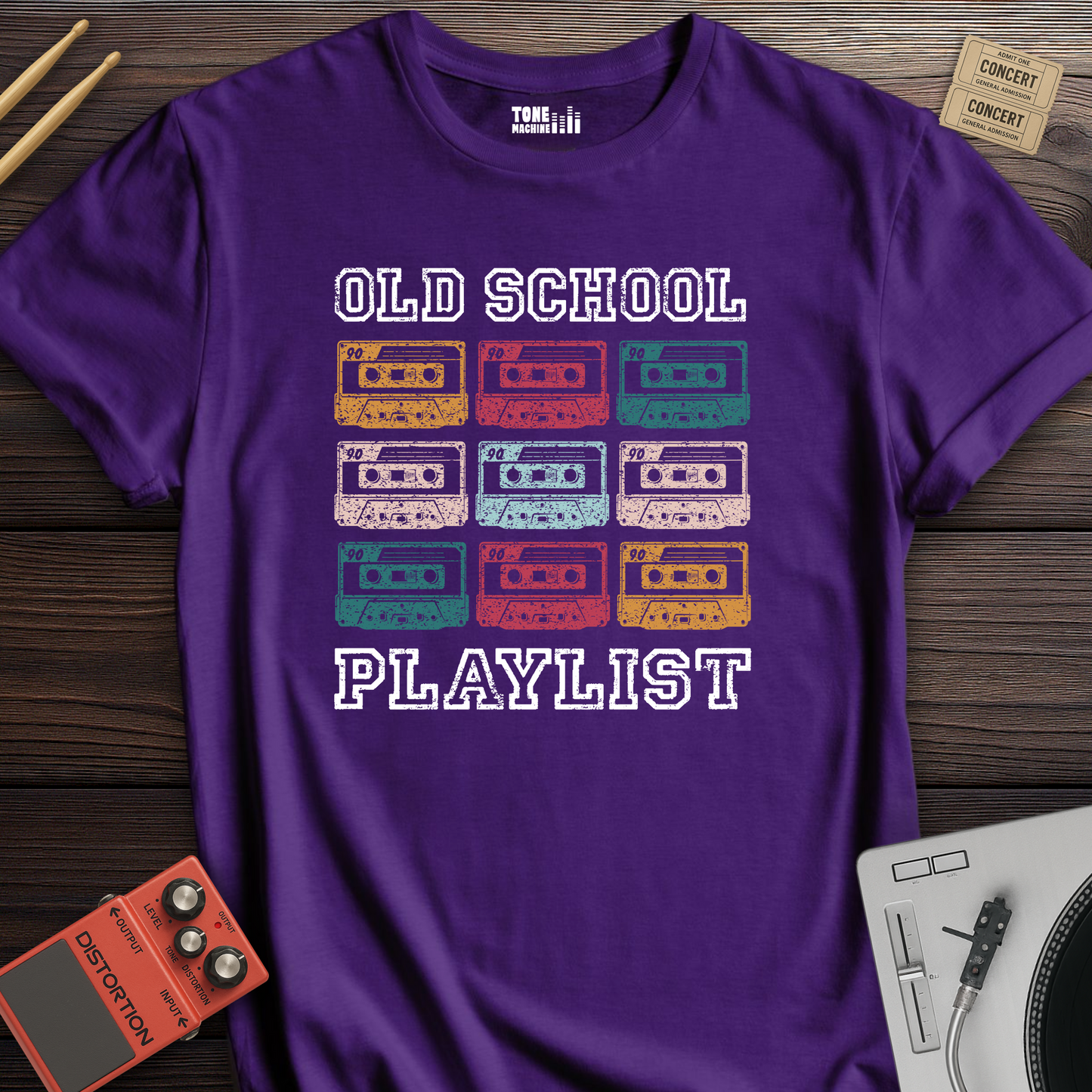 Old School Playlist Cassette Retro T-Shirt