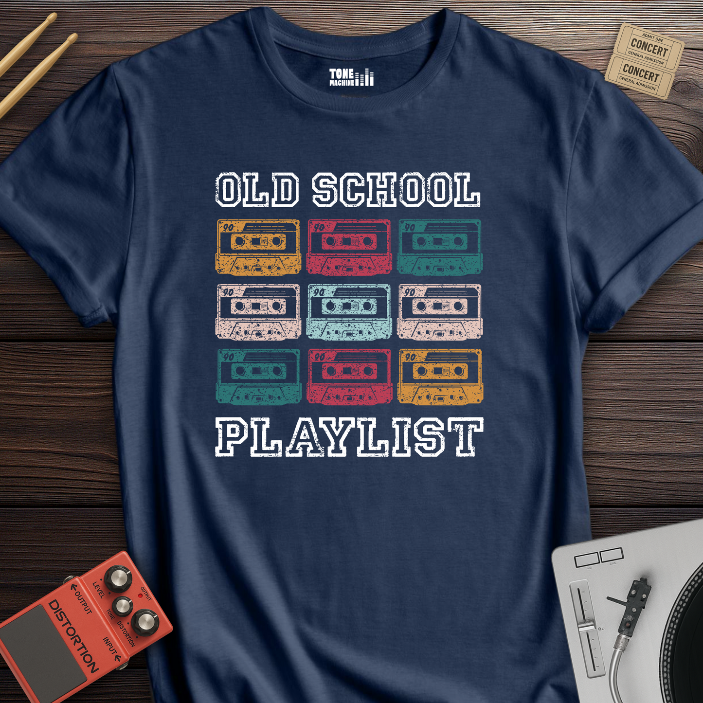 Old School Playlist Cassette Retro T-Shirt