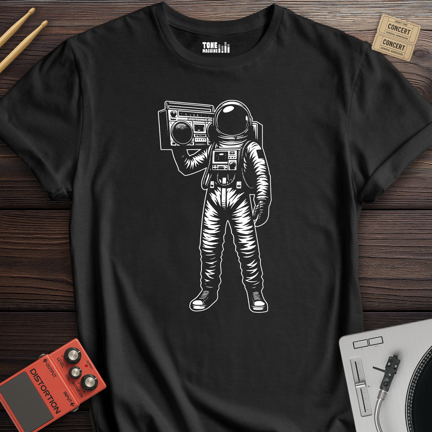 Bass In Orbit Retro T-Shirt