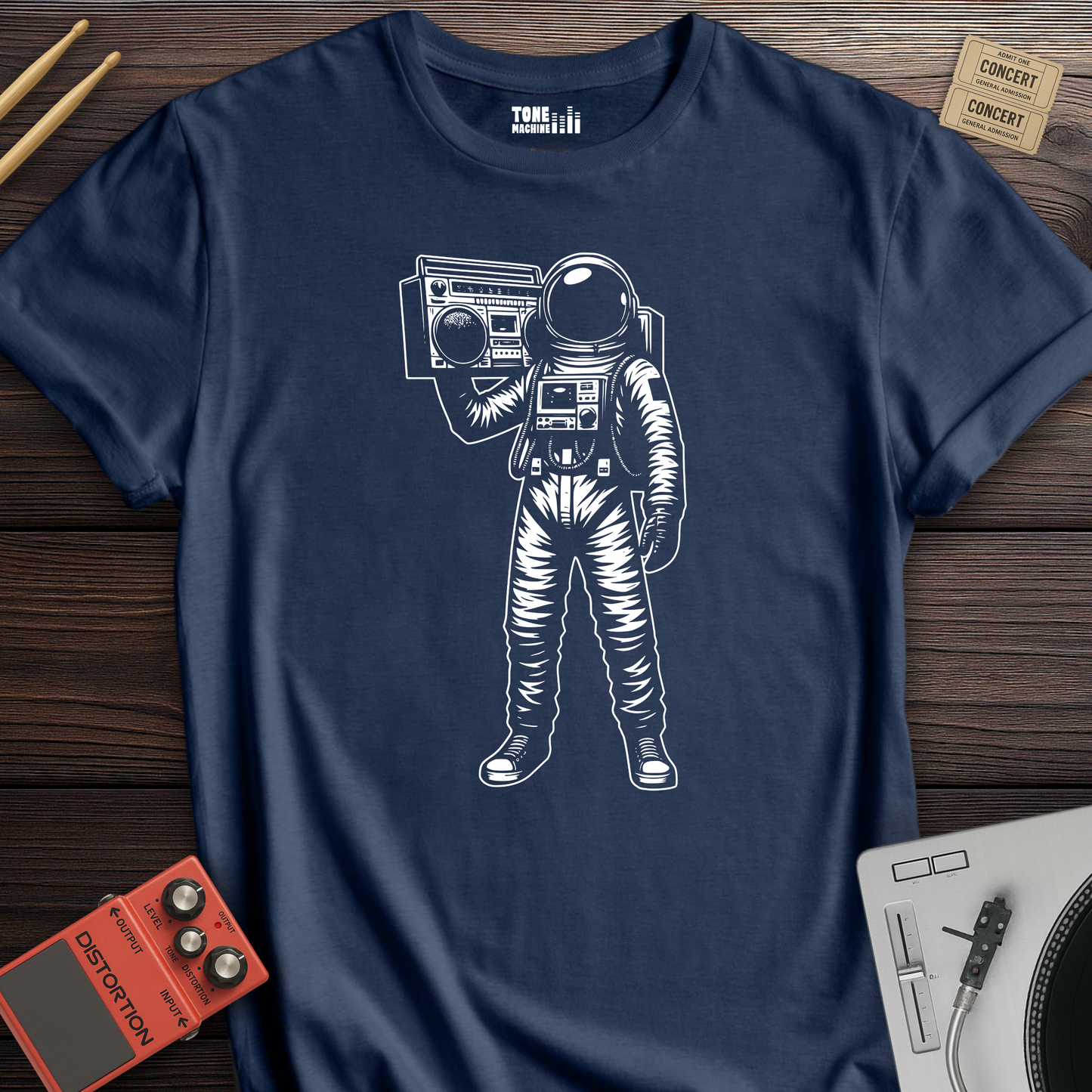 Bass In Orbit Retro T-Shirt