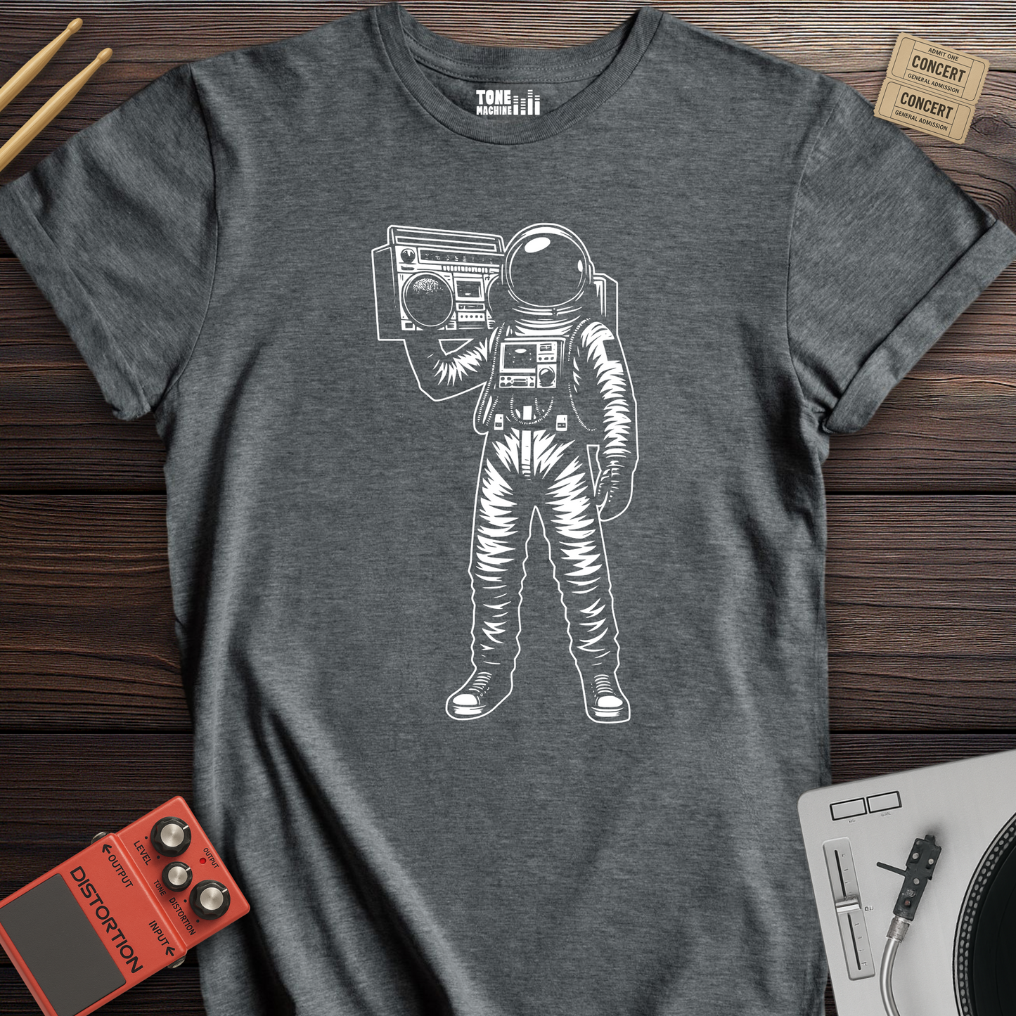 Bass In Orbit Retro T-Shirt