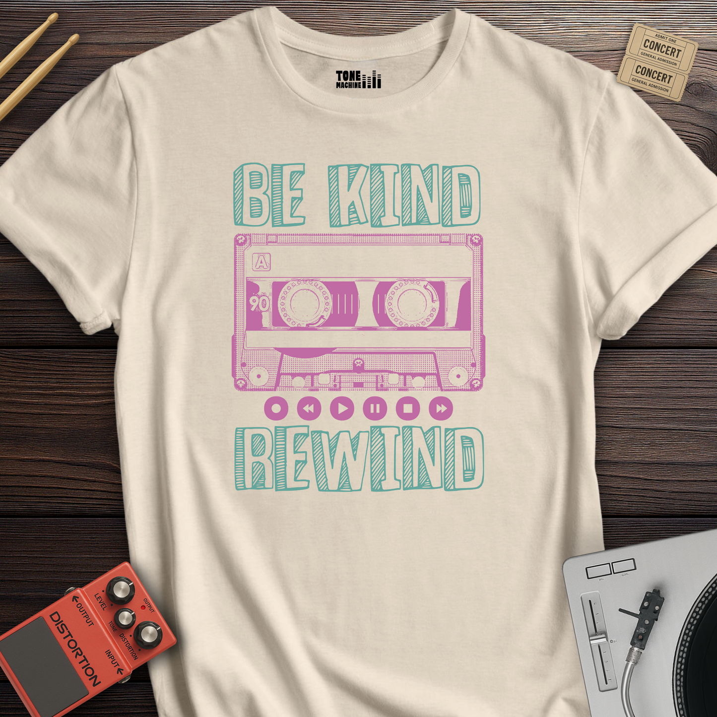Be Kind Rewind Cassette Retro T-Shirt