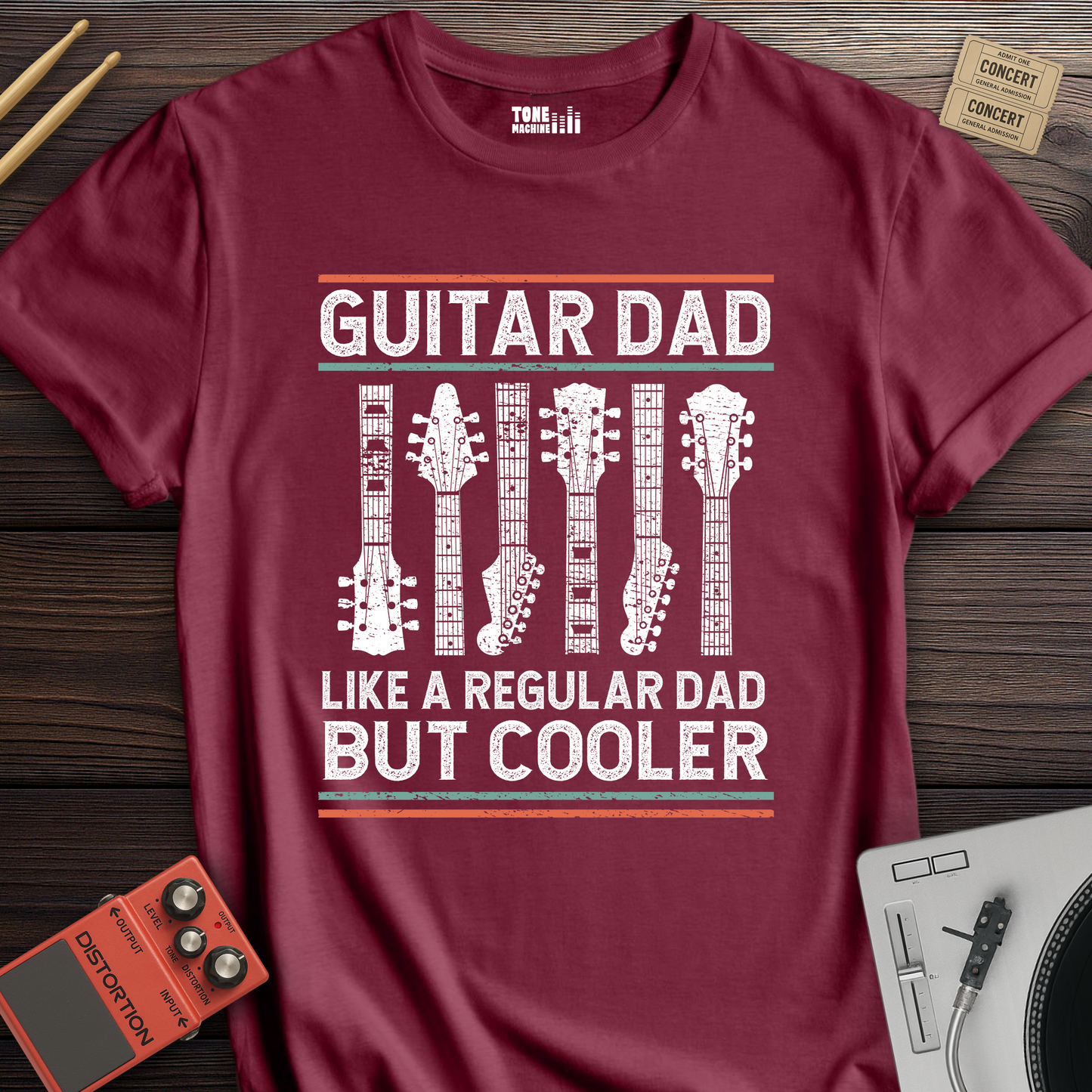 Guitar Dad Like A Regular Dad But Cooler T-Shirt
