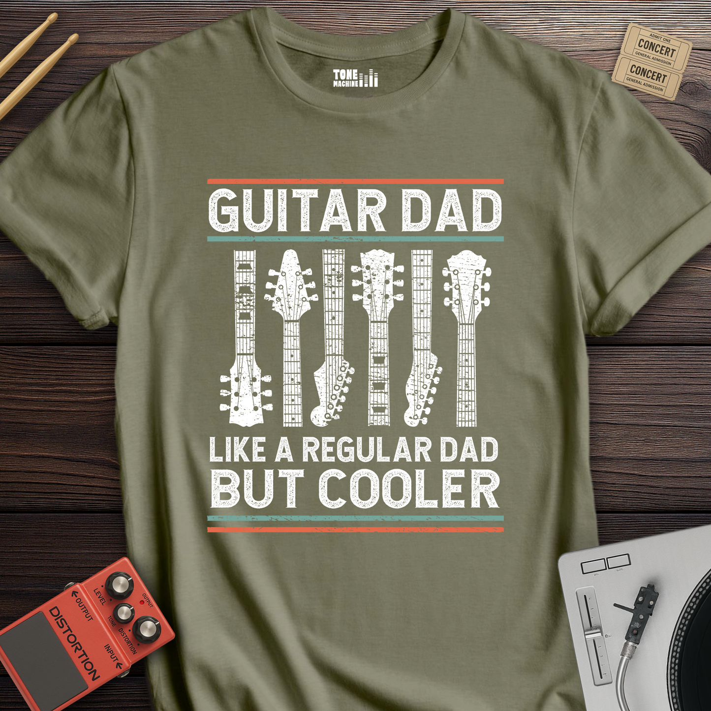 Guitar Dad Like A Regular Dad But Cooler T-Shirt