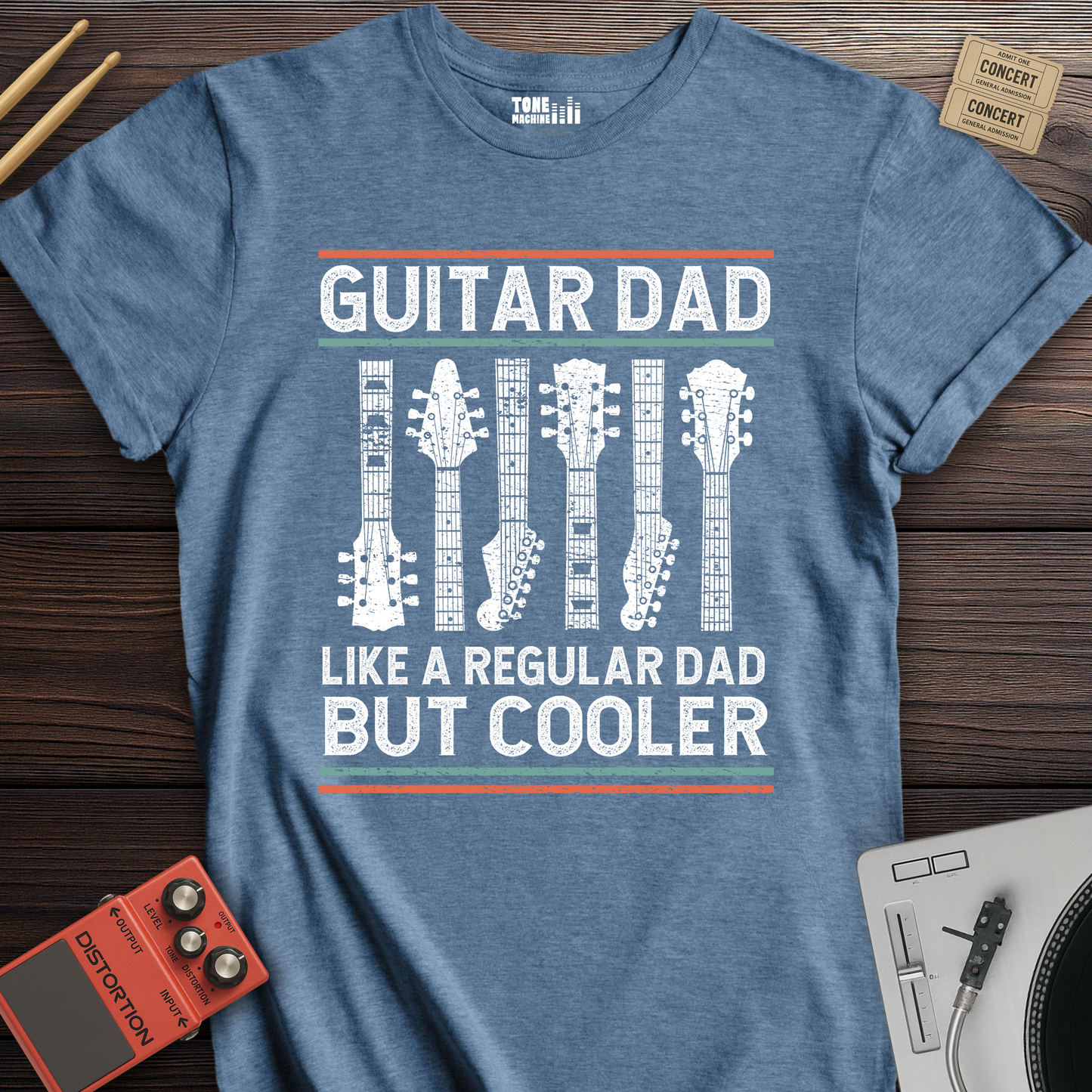 Guitar Dad Like A Regular Dad But Cooler T-Shirt