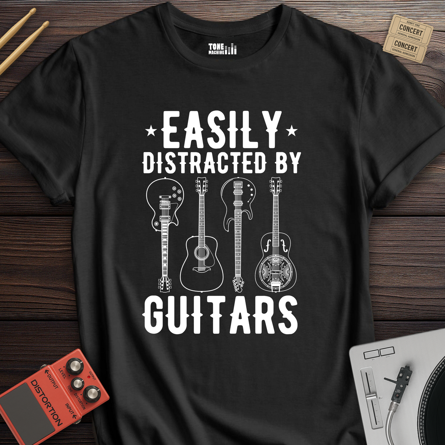 Easily Distracted By Guitars T-Shirt