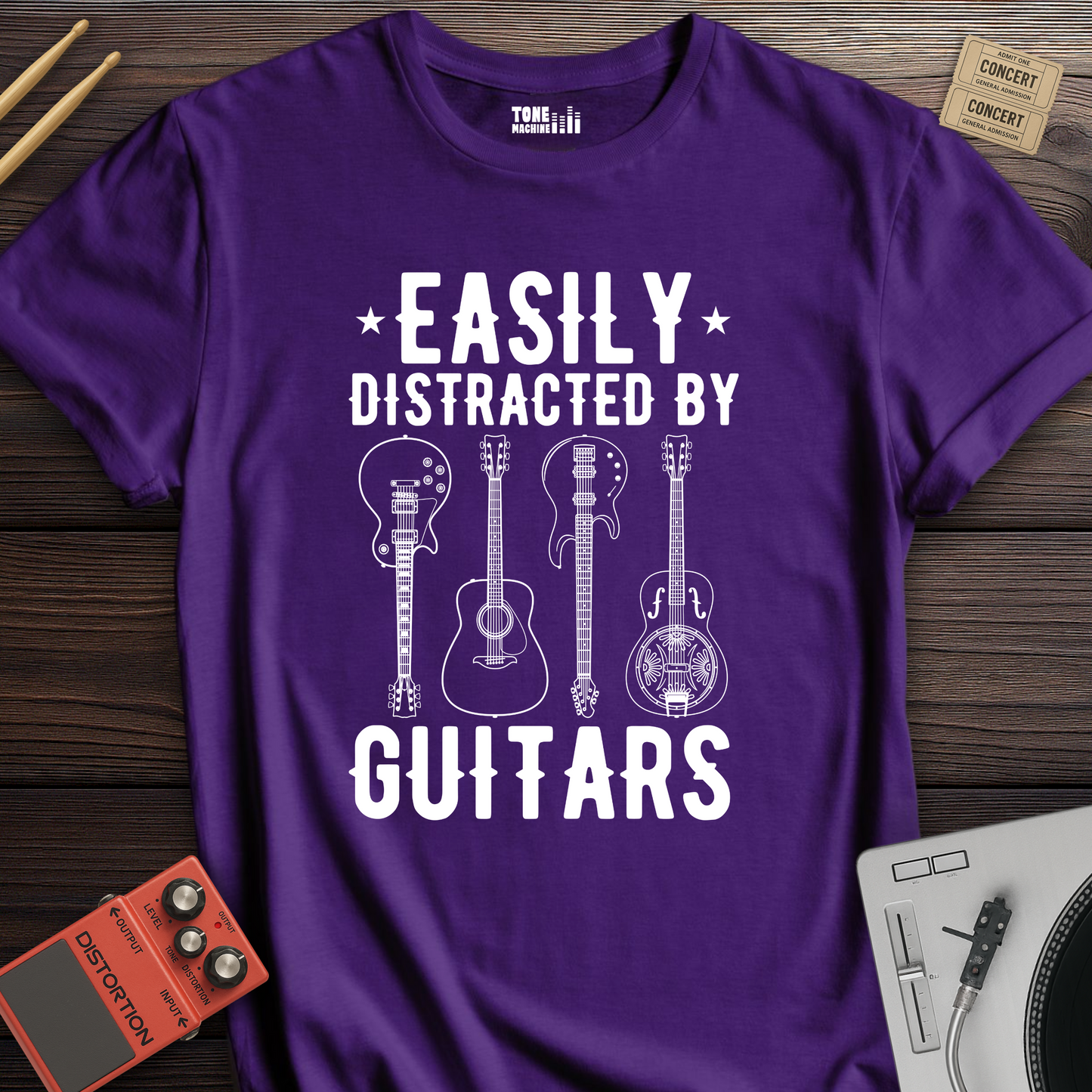 Easily Distracted By Guitars T-Shirt