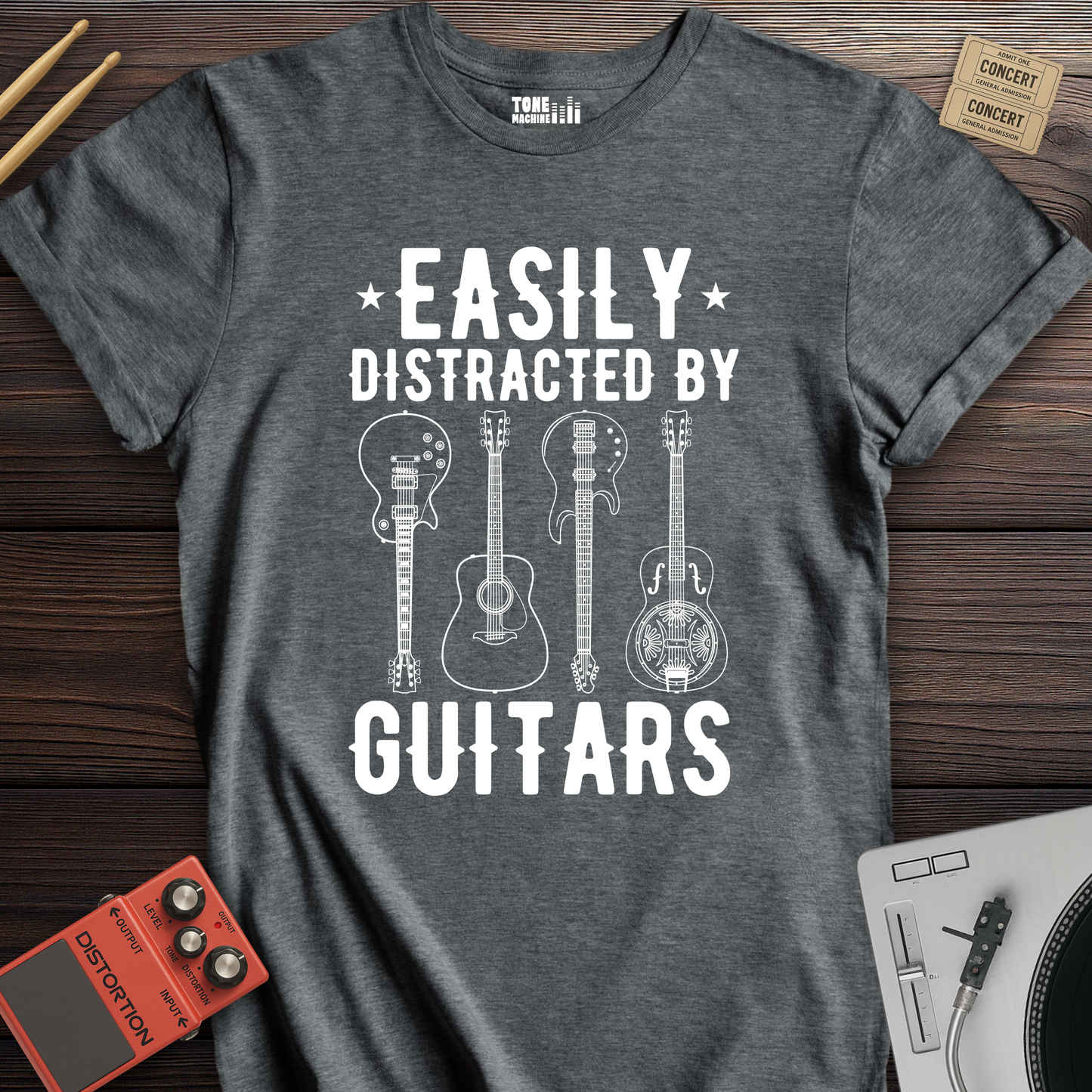 Easily Distracted By Guitars T-Shirt