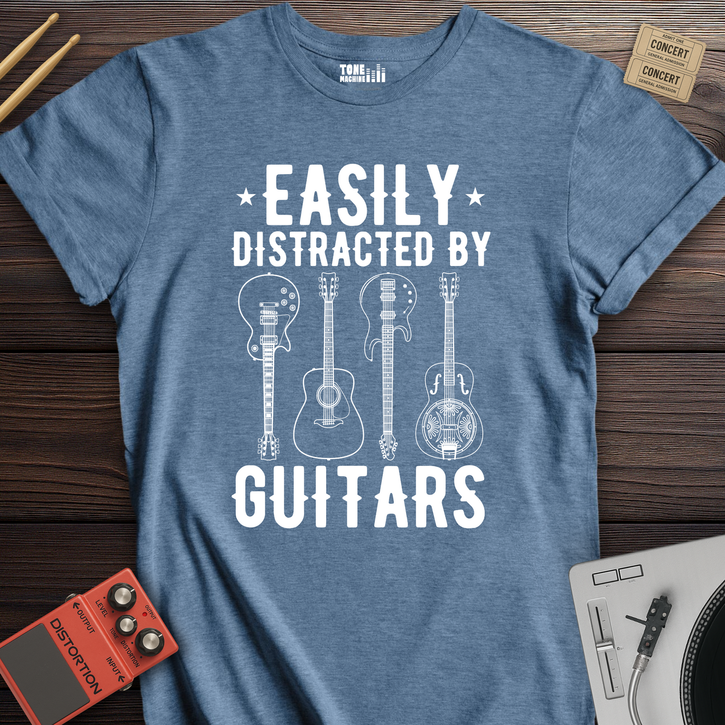 Easily Distracted By Guitars T-Shirt