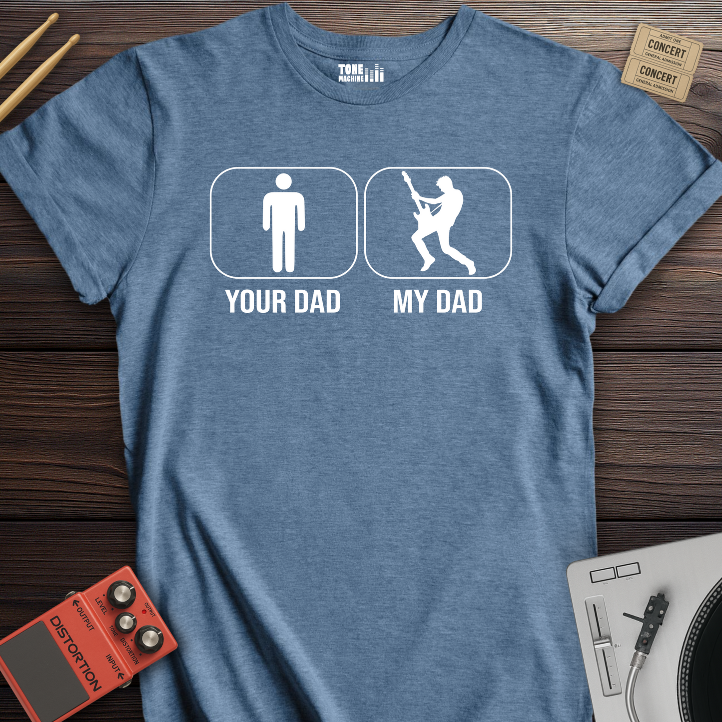 Your Dad My Dad Guitar Player T-Shirt