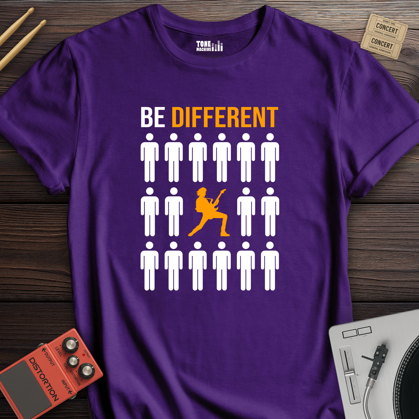 Be Different Guitar T-Shirt