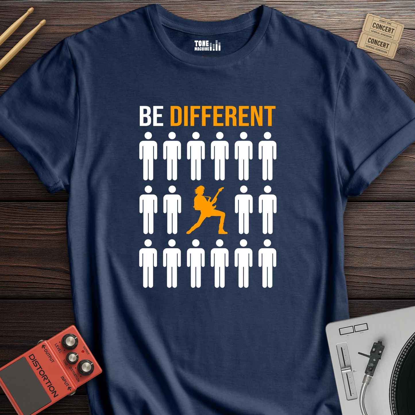 Be Different Guitar T-Shirt