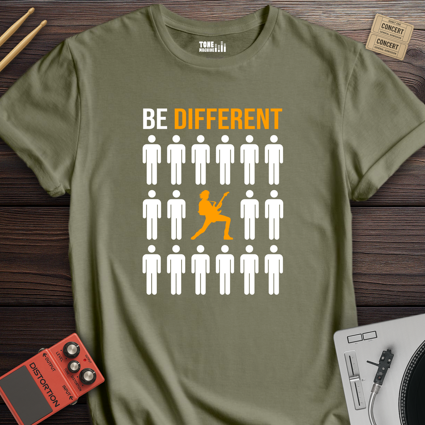 Be Different Guitar T-Shirt