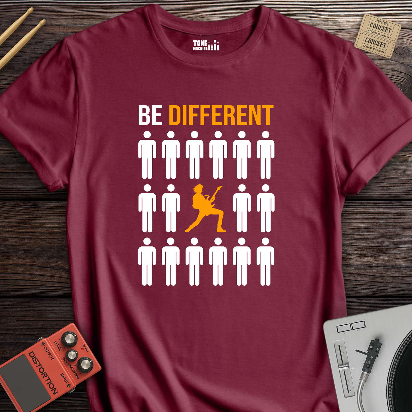 Be Different Guitar T-Shirt