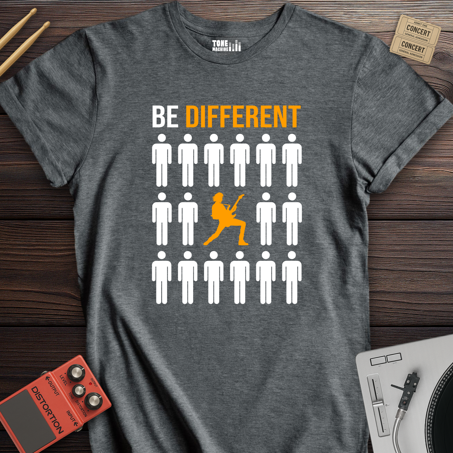 Be Different Guitar T-Shirt