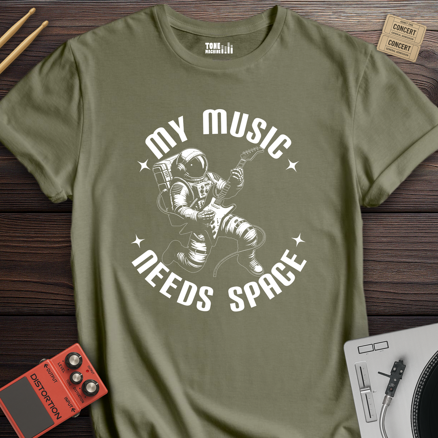 My Music Needs Space T-Shirt