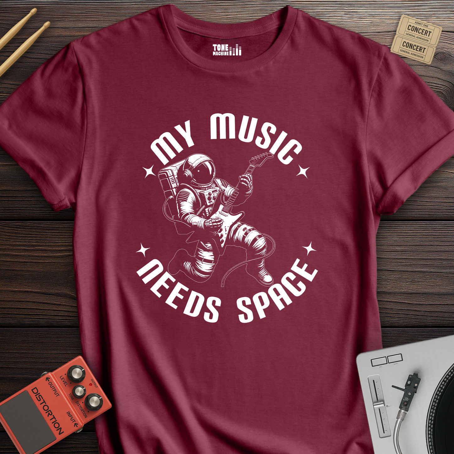 My Music Needs Space T-Shirt