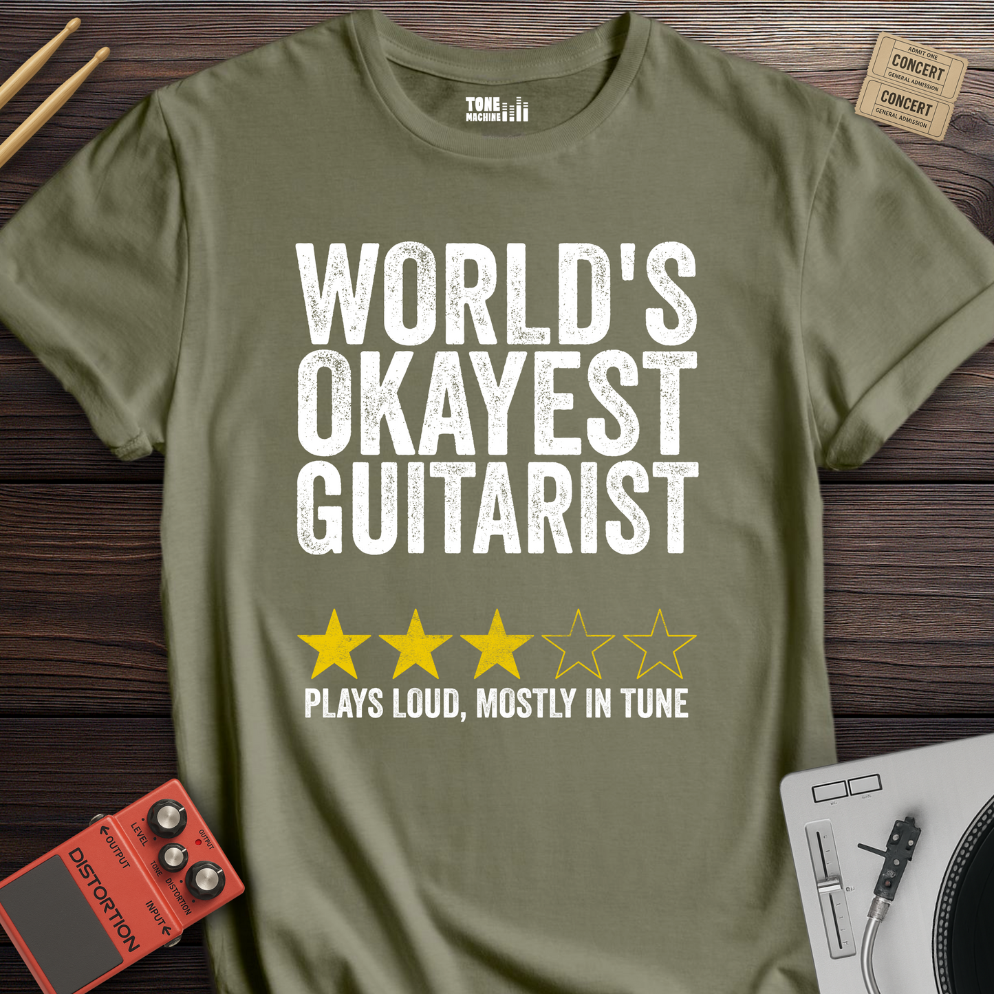 World's Okayest Guitarist T-Shirt