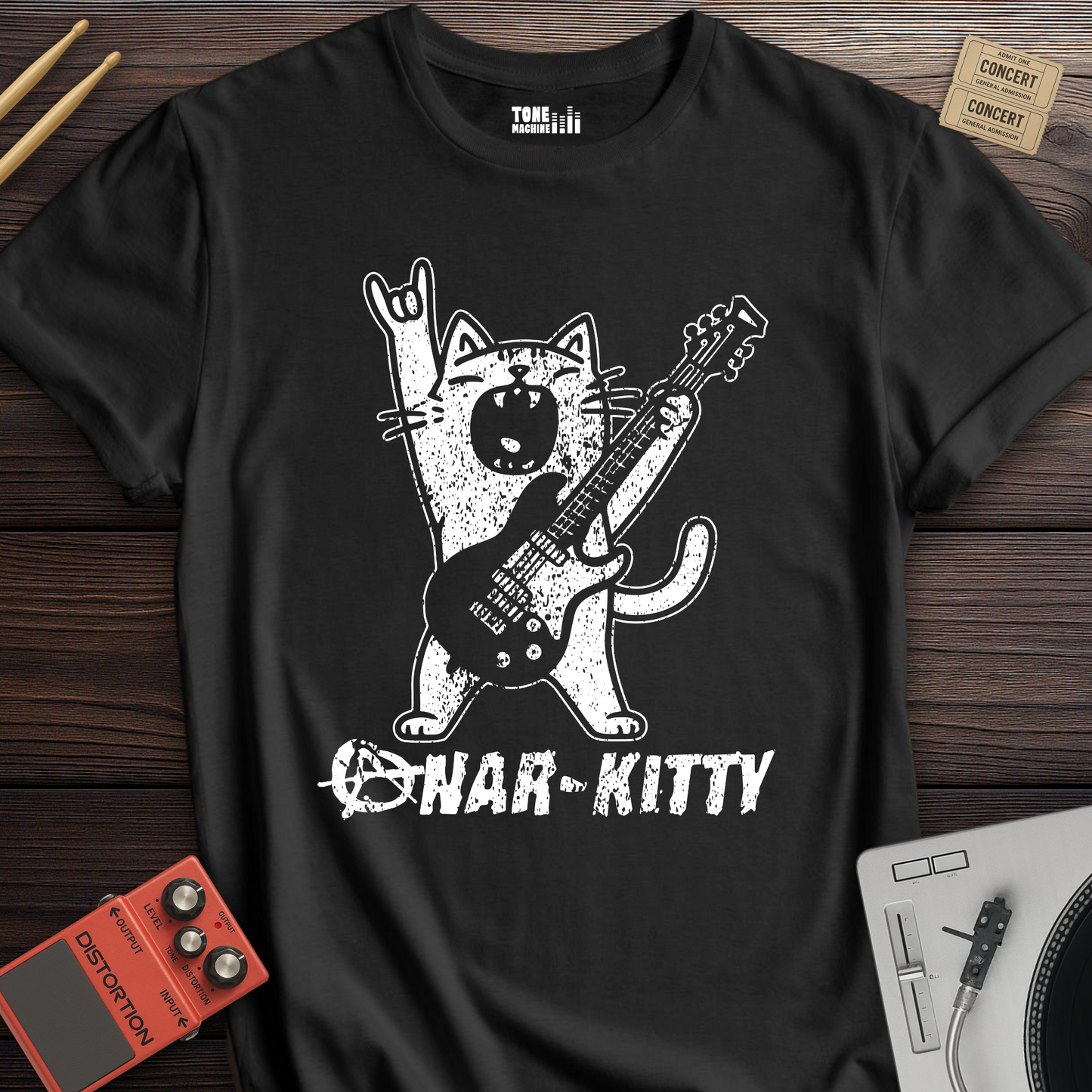 Anar-Kitty Guitar T-Shirt