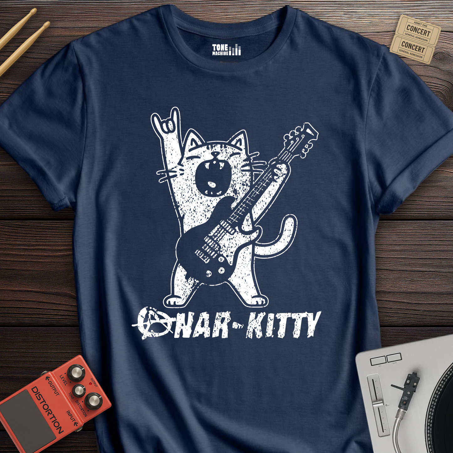 Anar-Kitty Guitar T-Shirt