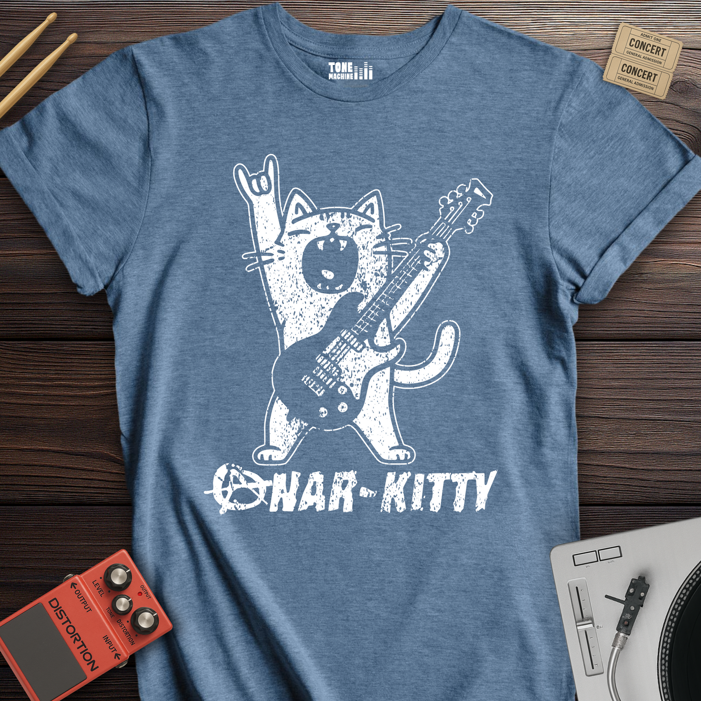 Anar-Kitty Guitar T-Shirt