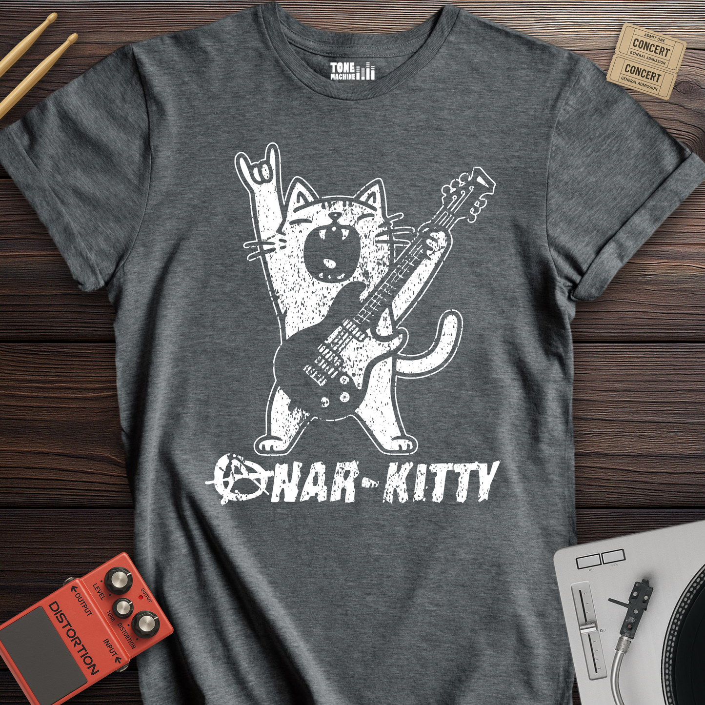 Anar-Kitty Guitar T-Shirt