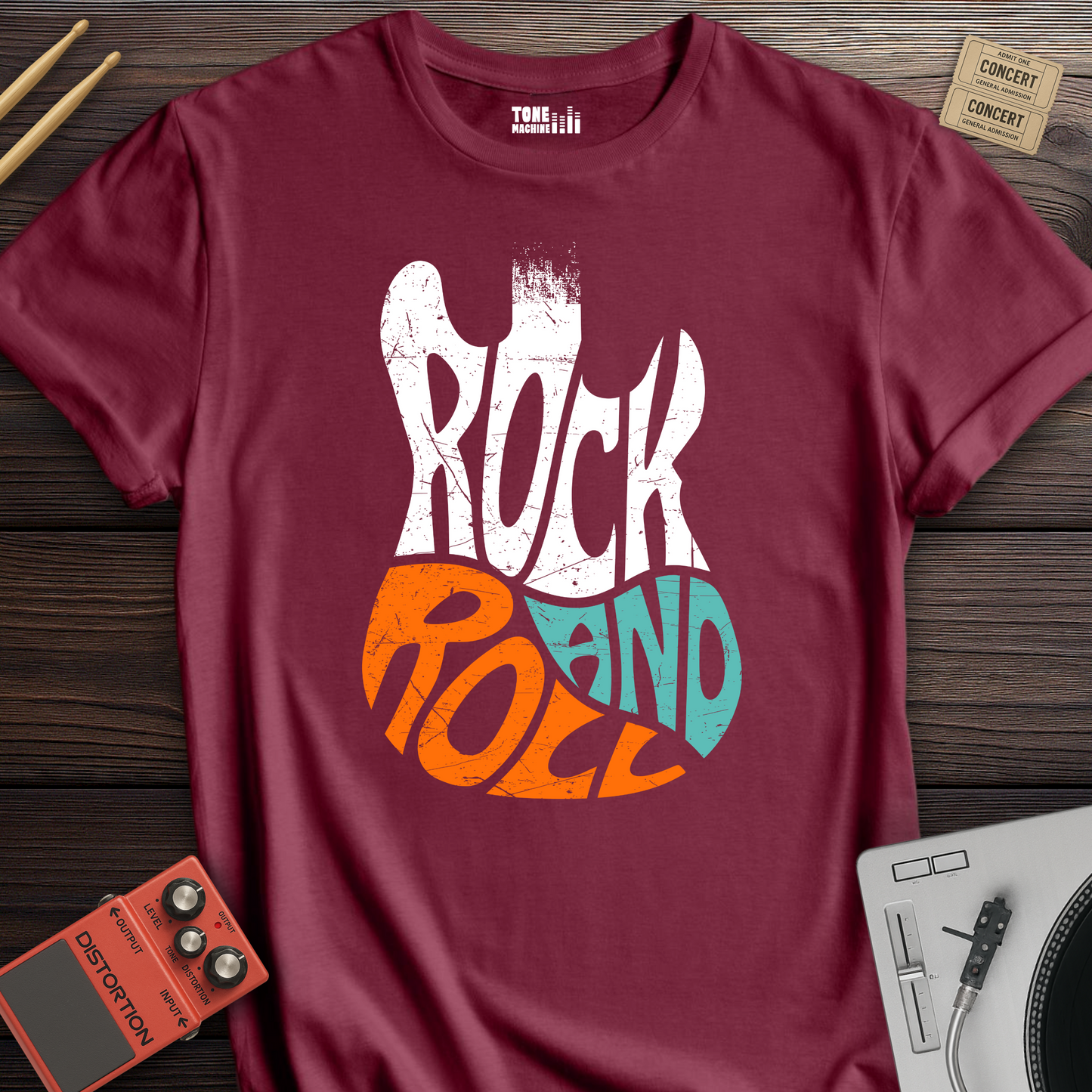 Rock And Roll Guitar T-Shirt
