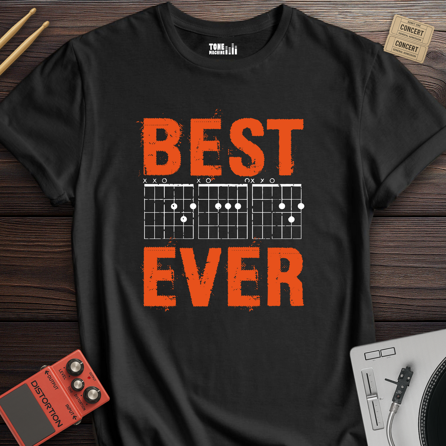 Best DAD Ever Guitar T-Shirt