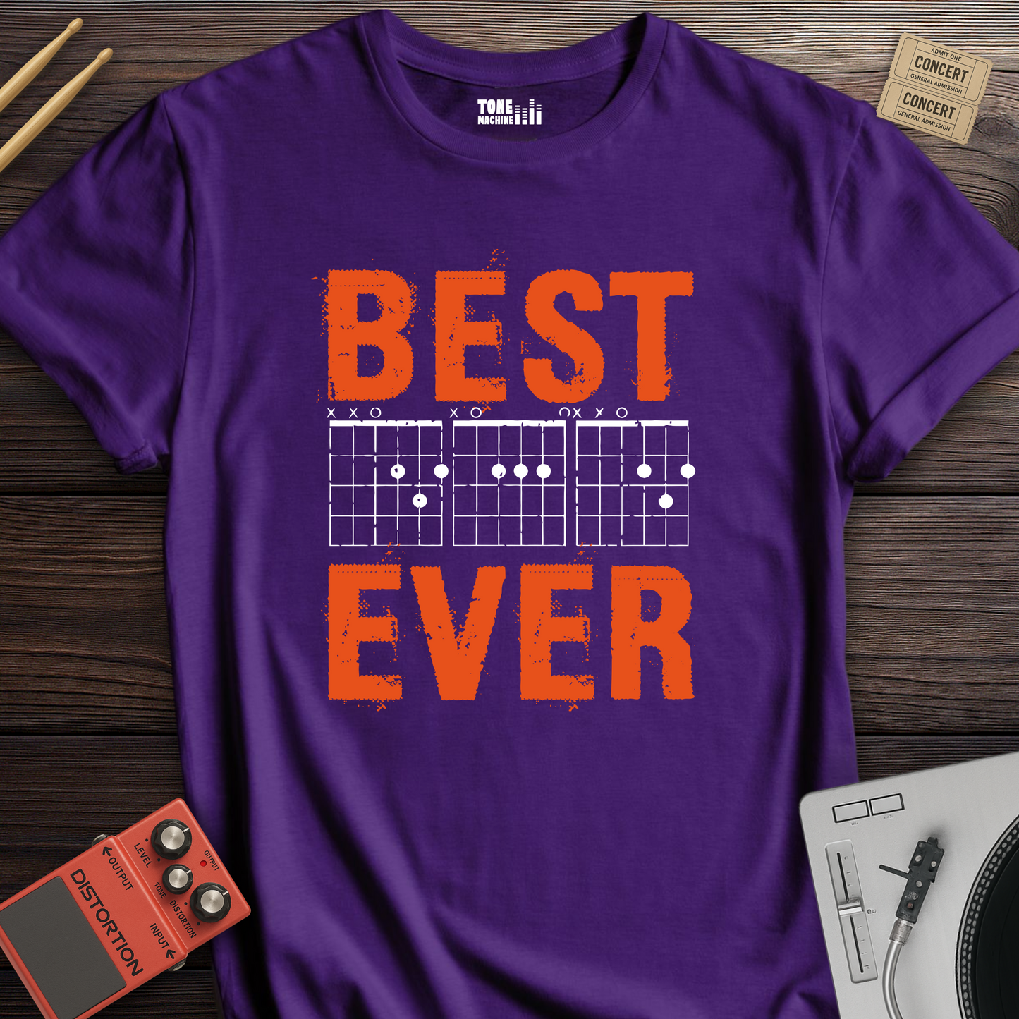 Best DAD Ever Guitar T-Shirt