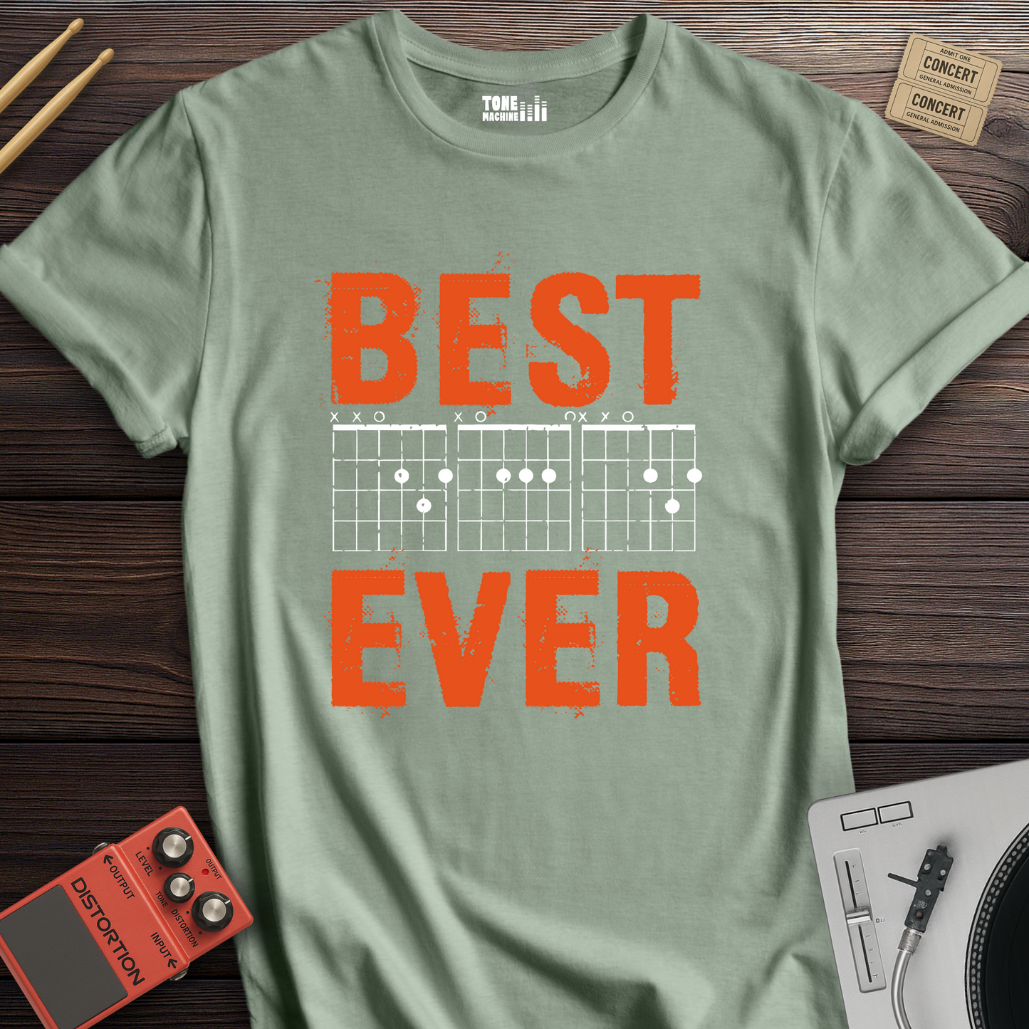 Best DAD Ever Guitar T-Shirt