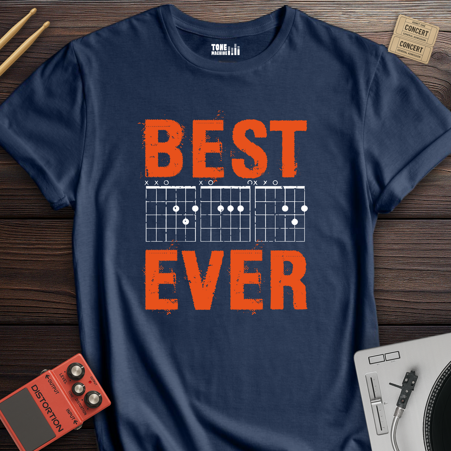 Best DAD Ever Guitar T-Shirt