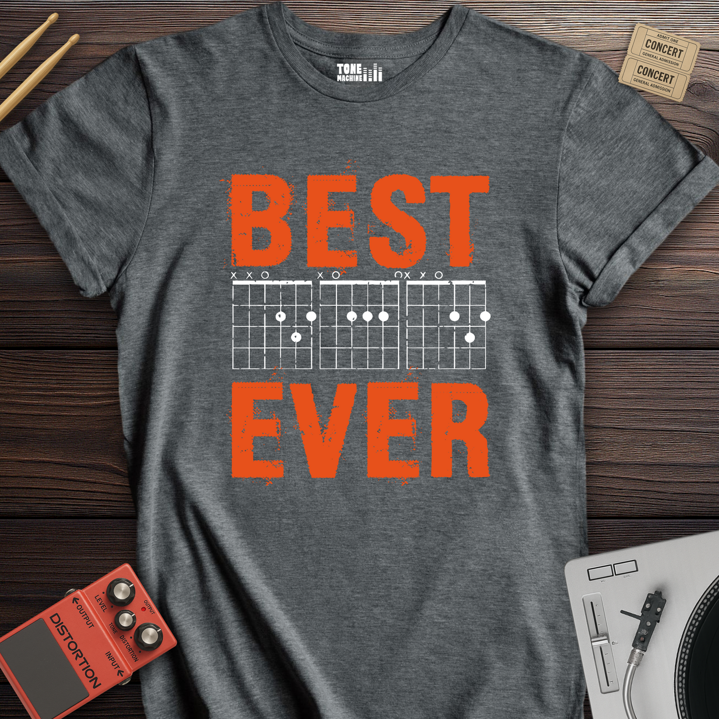 Best DAD Ever Guitar T-Shirt