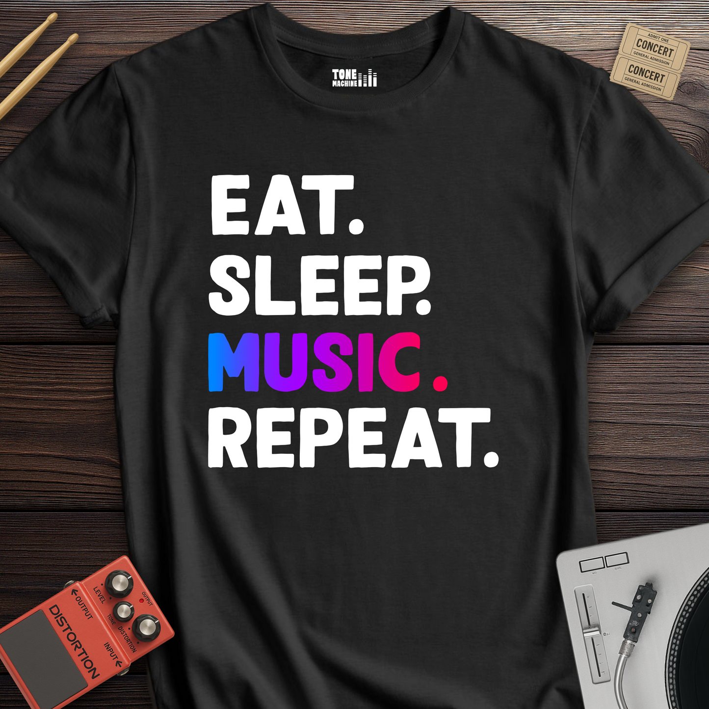 Eat Sleep Music Repeat T-Shirt