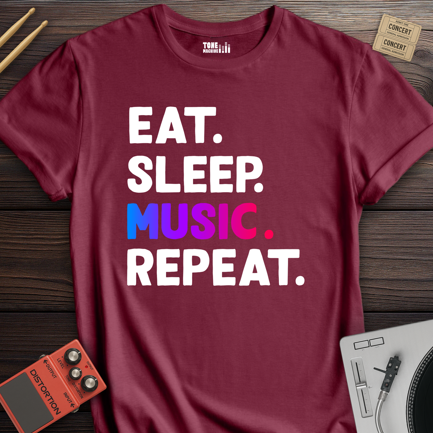 Eat Sleep Music Repeat T-Shirt