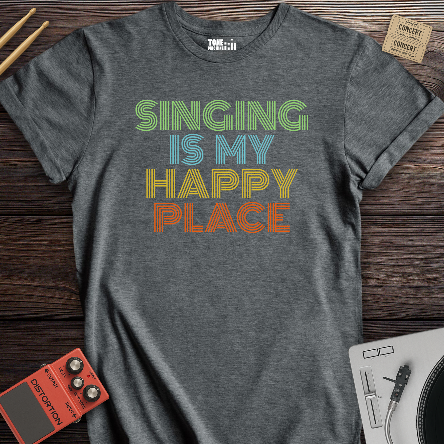 Singing Is My Happy Place T-Shirt