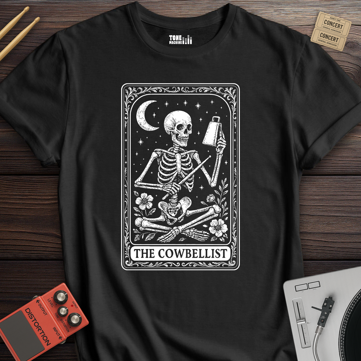 The Cowbellist Tarot Card T-Shirt