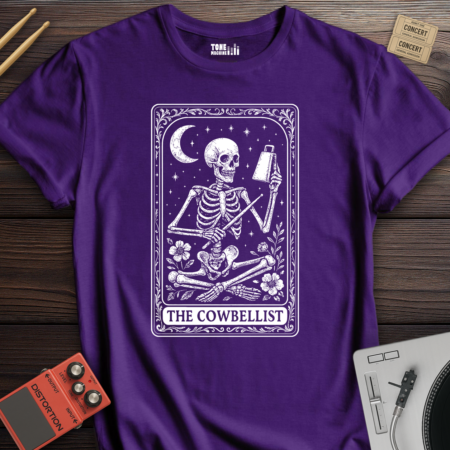 The Cowbellist Tarot Card T-Shirt