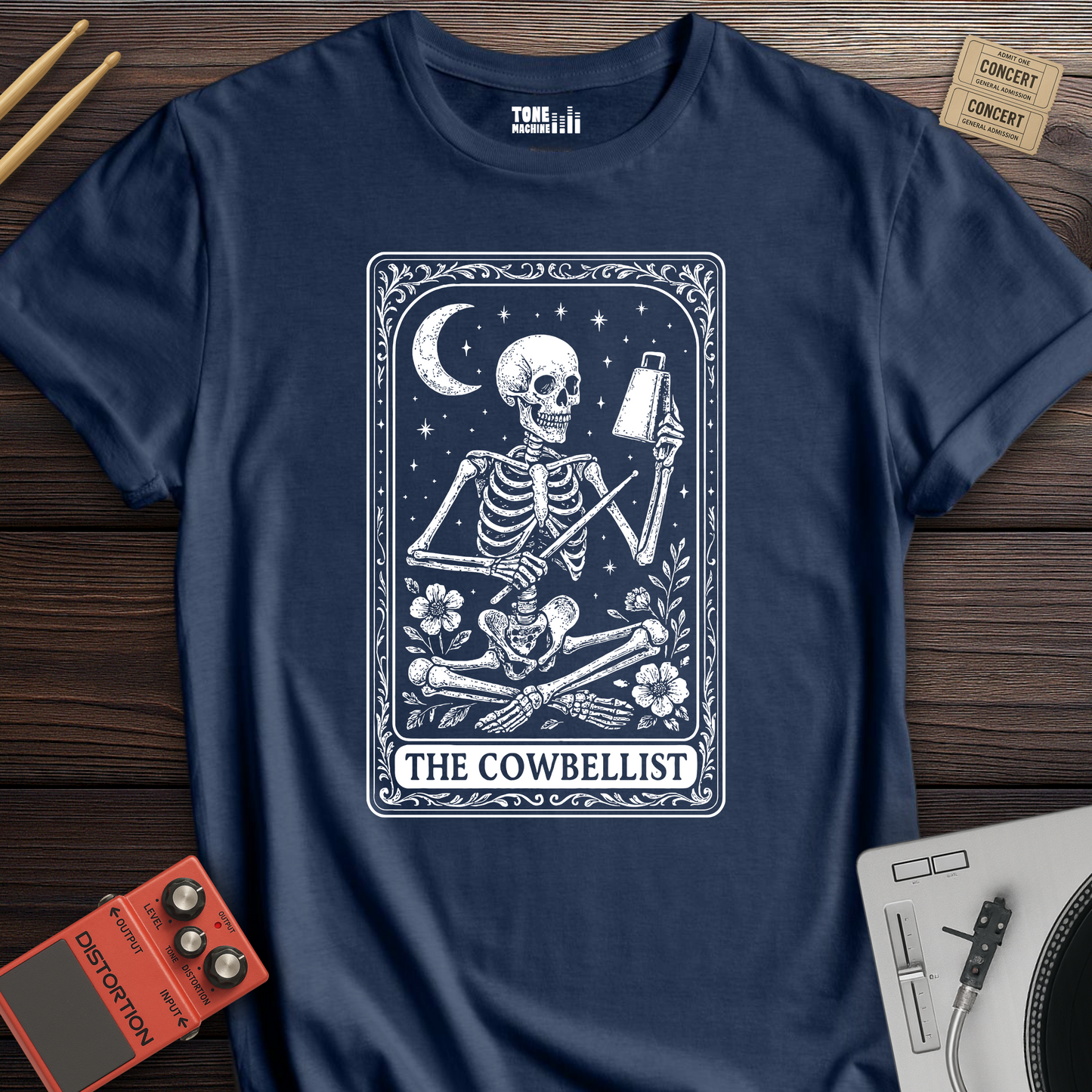 The Cowbellist Tarot Card T-Shirt