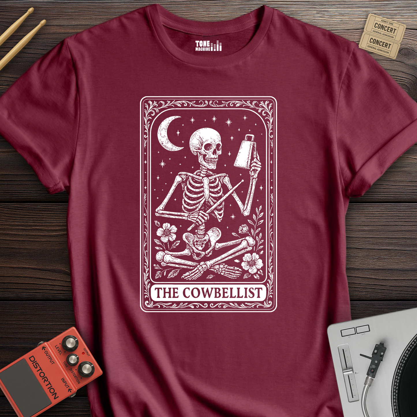 The Cowbellist Tarot Card T-Shirt