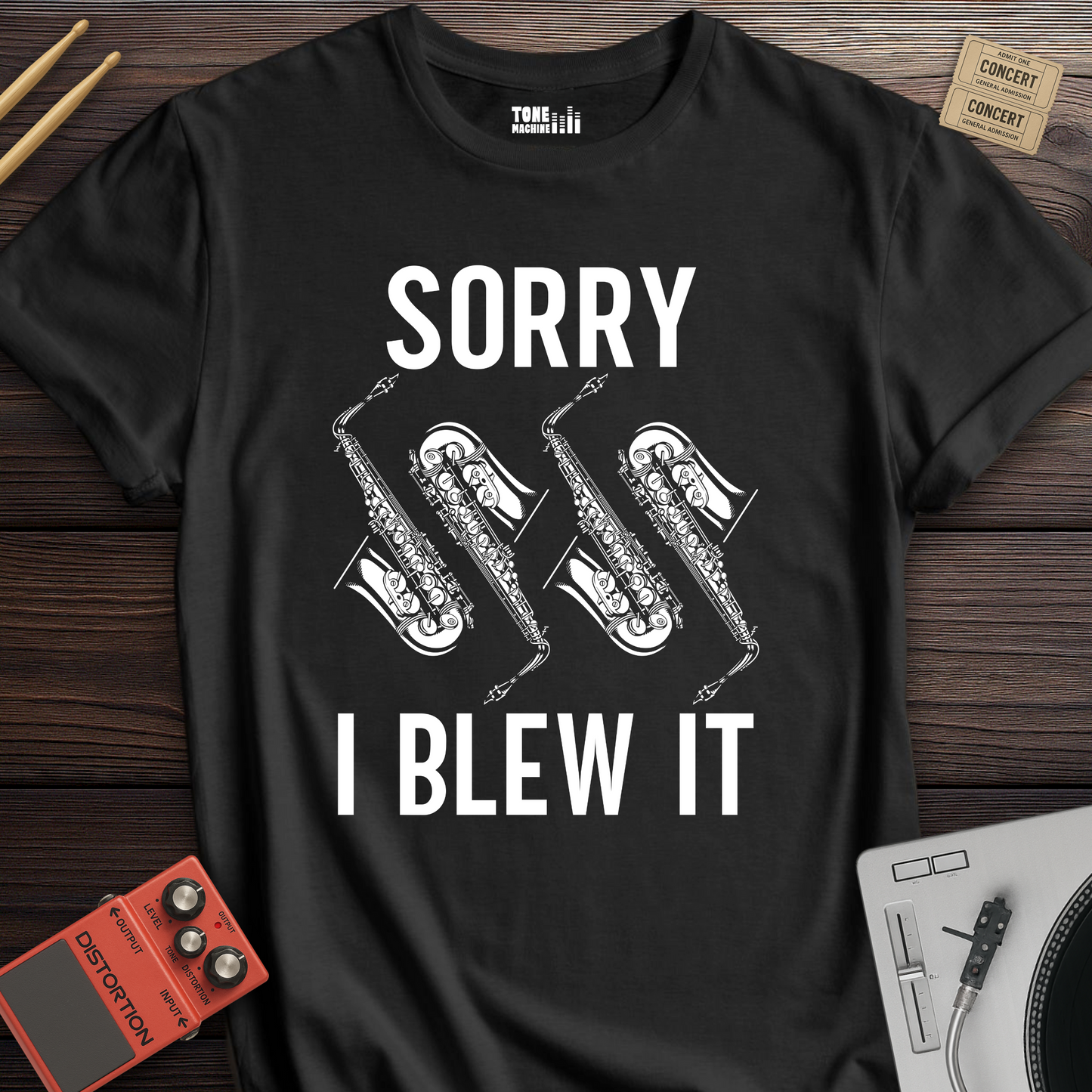 Sorry I Blew It Saxophone T-Shirt