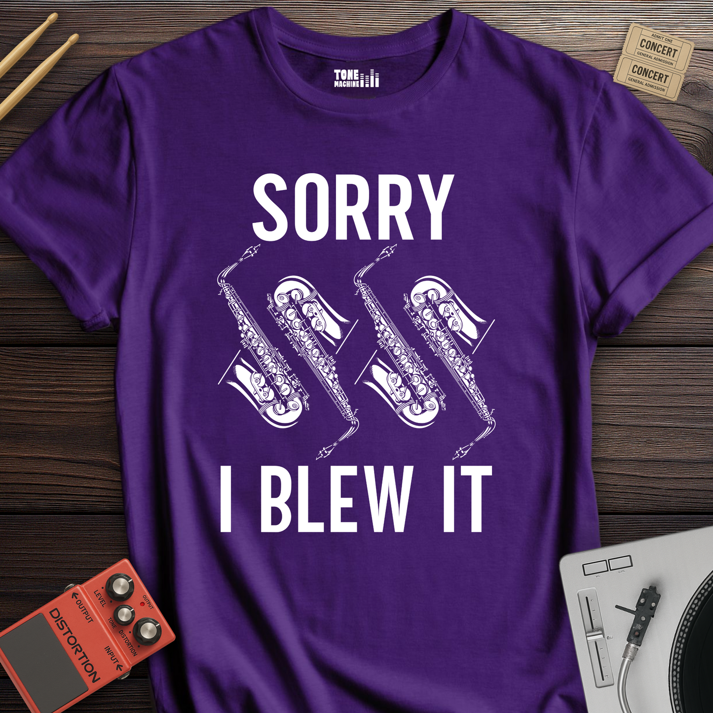 Sorry I Blew It Saxophone T-Shirt