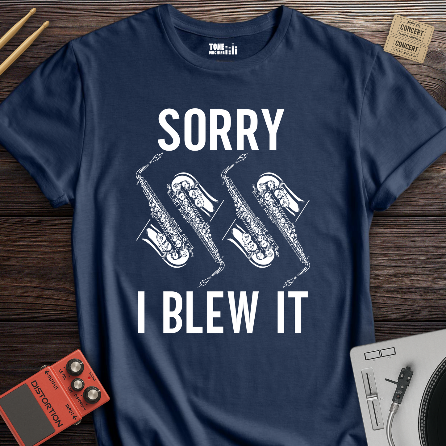 Sorry I Blew It Saxophone T-Shirt