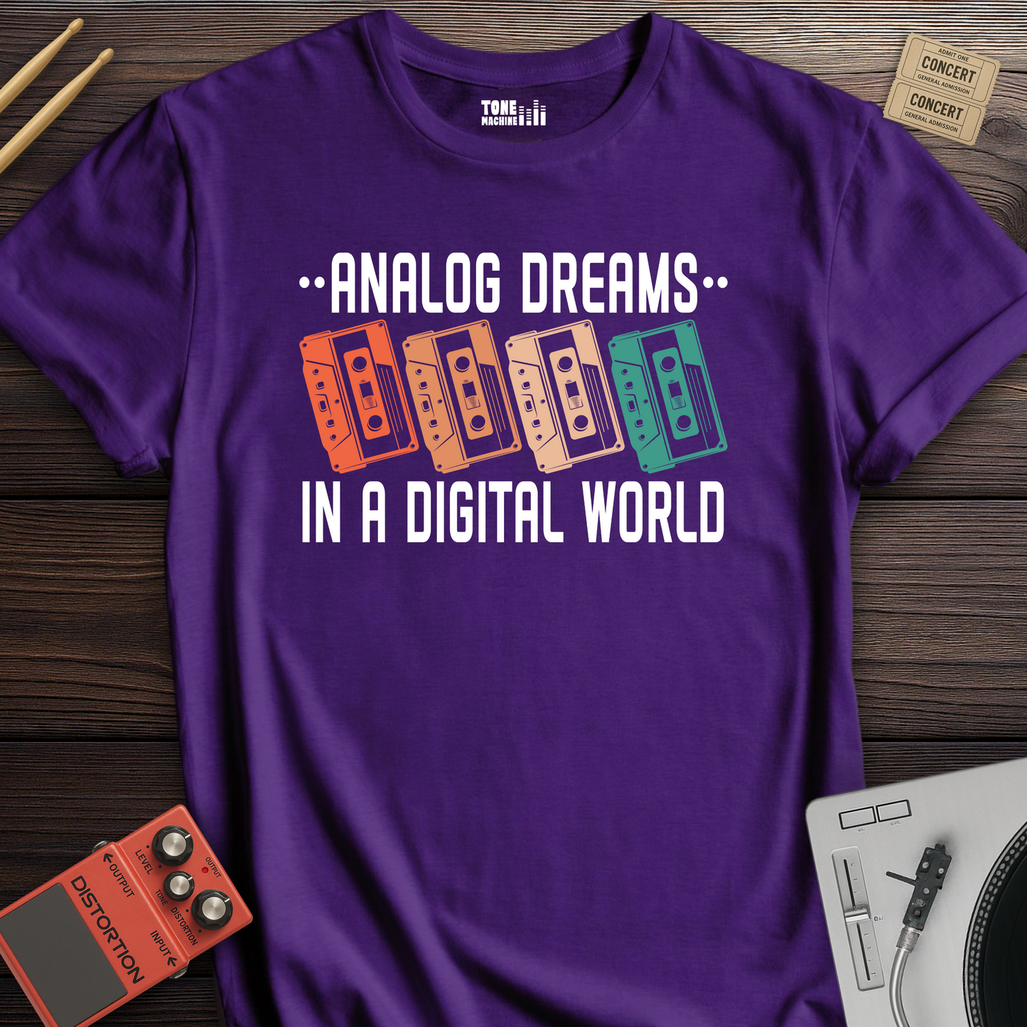 Analog Dreams Cassette Retro T-Shirt