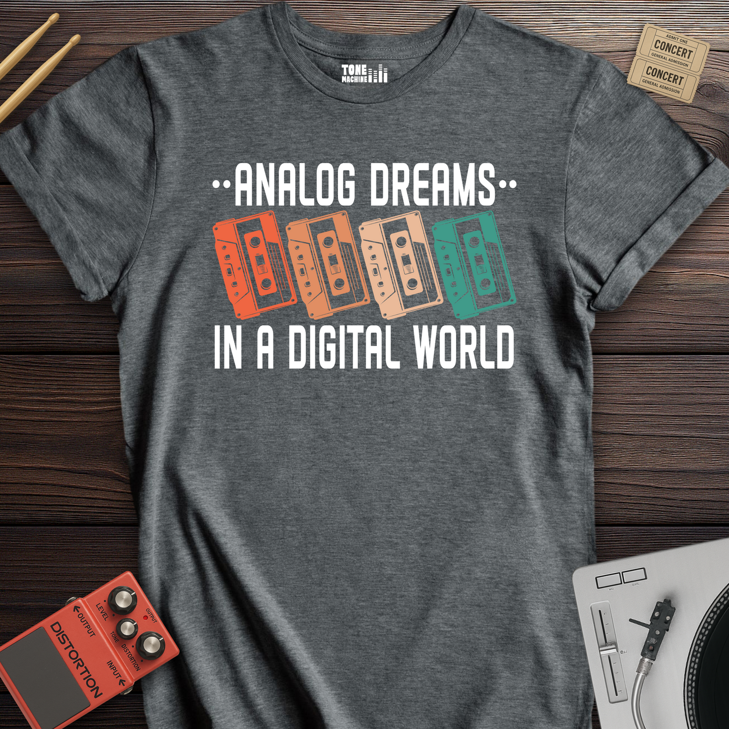 Analog Dreams Cassette Retro T-Shirt