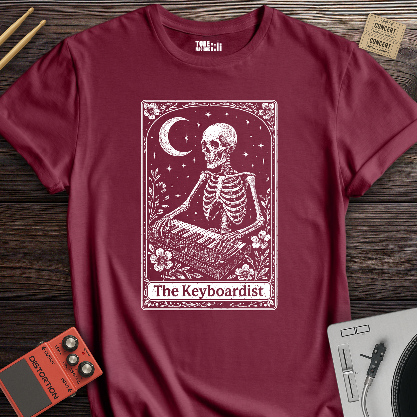 The Keyboardist Tarot Card T-Shirt